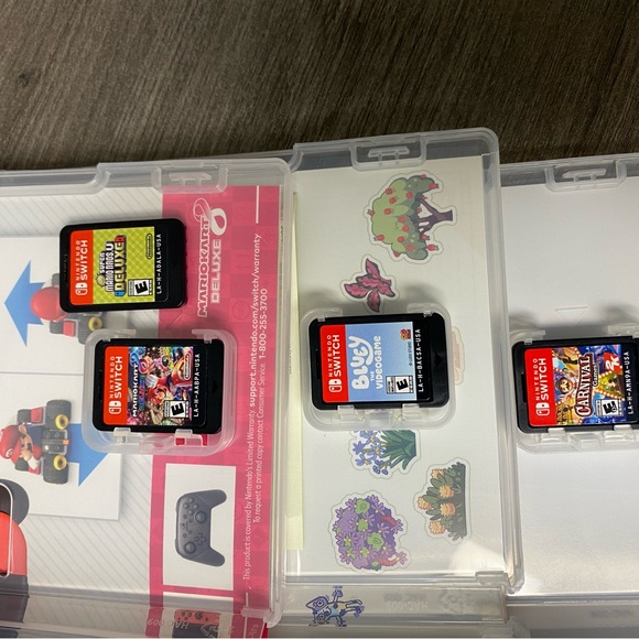 Nintendo Switch with Blue and Red Joy-Con and Game Bundle - Picture 4 of 9